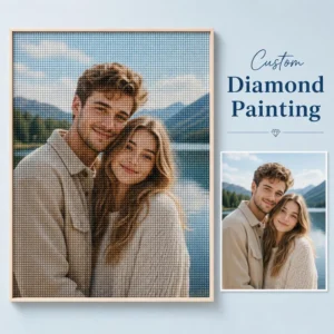 Custom Diamond Painting From Photo – Personalized 5D Diamond Art Kit