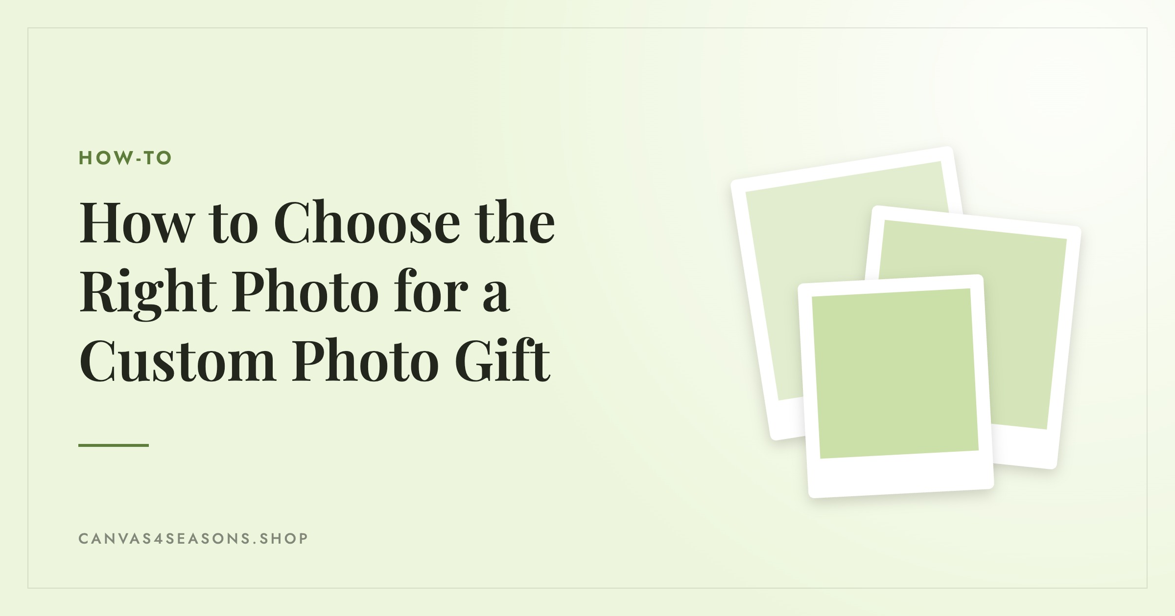 How to Choose the Right Photo for a Custom Photo Gift