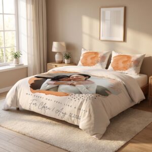 Custom Photo Duvet Cover Set — Personalized Photo Bedding